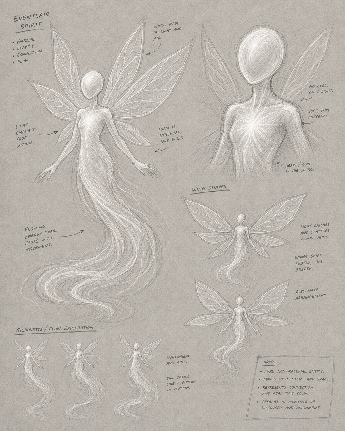 EventsAir fairy character concept study